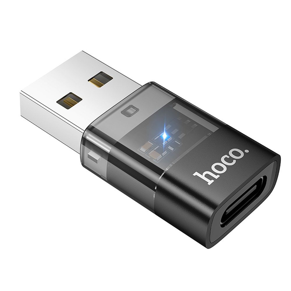 Adapter za podatke i punjenje USB-C - USB-A HOCO UA36C, Crni
