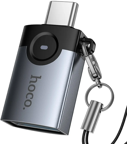 OTG adapter USB-C - USB-A HOCO UA46C, Siva