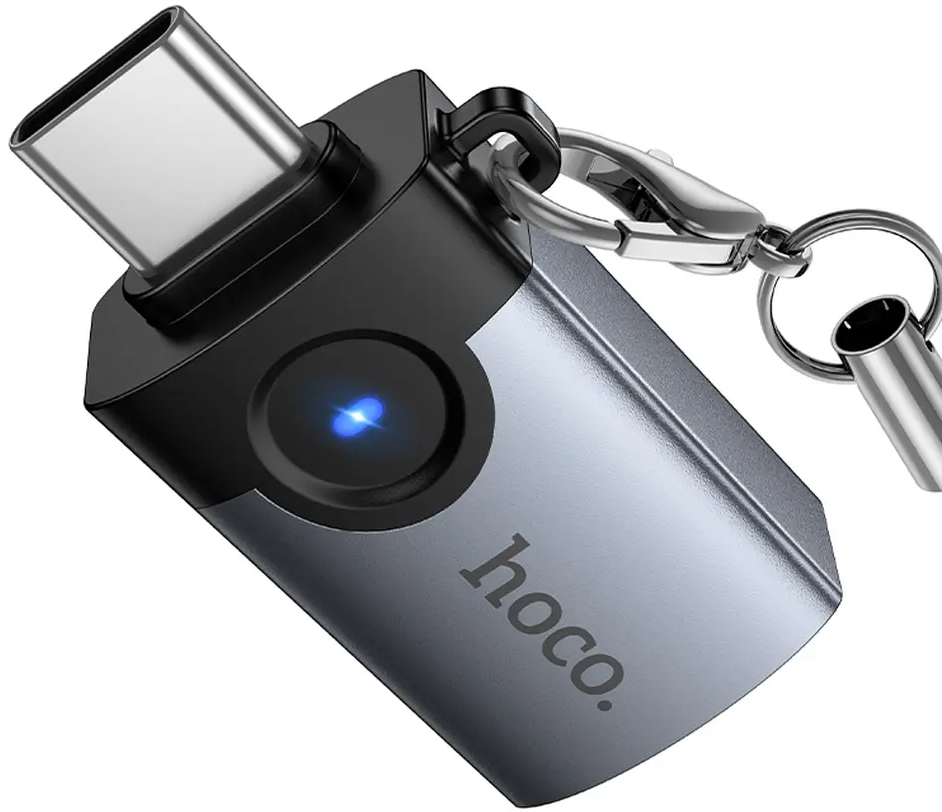 OTG adapter USB-C - USB-A HOCO UA46C, Siva