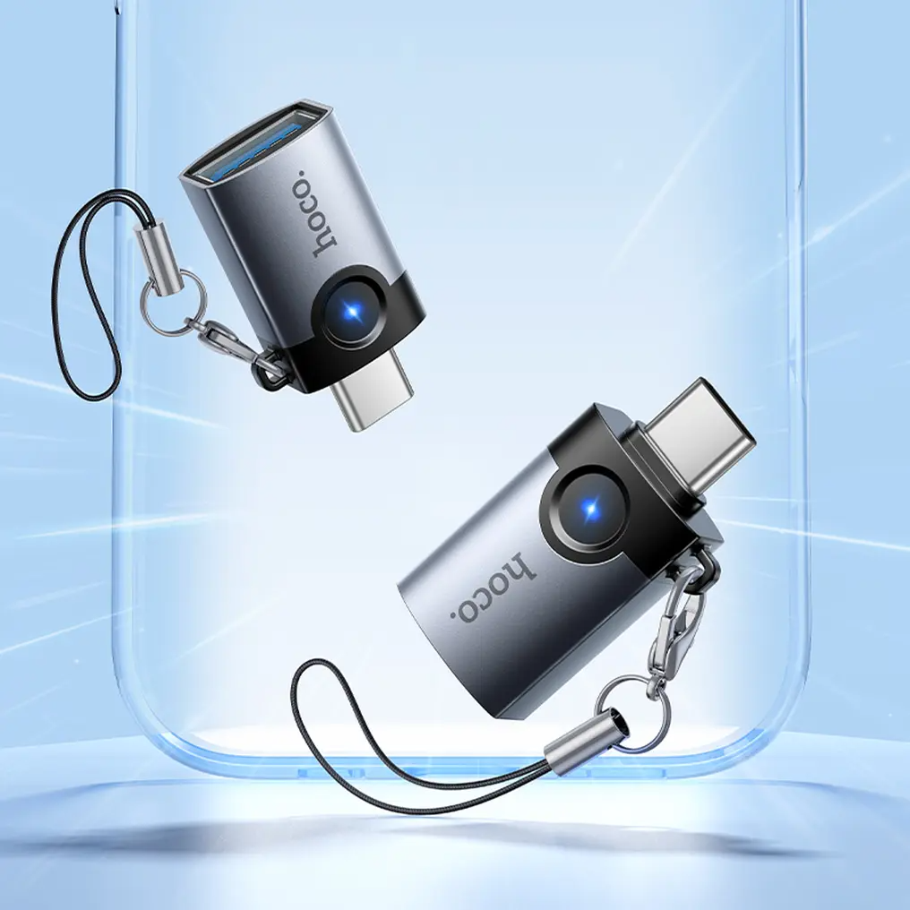 OTG adapter USB-C - USB-A HOCO UA46C, Siva