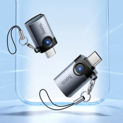 OTG adapter USB-C - USB-A HOCO UA46C, Siva