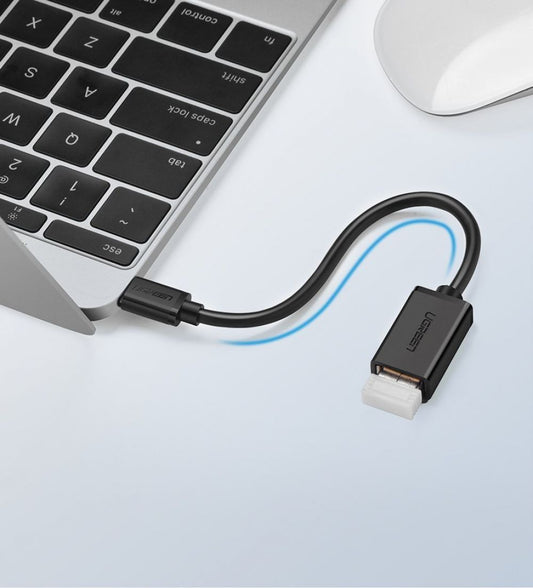 OTG adapter USB-C - USB-A UGREEN US154, Crni