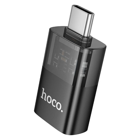 OTG adapter USB-C - USB-A HOCO UA36B, Crni