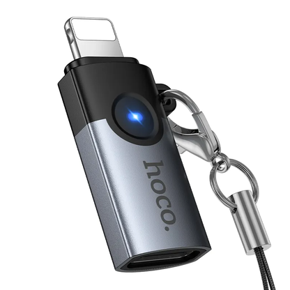USB-C - Lightning HOCO UA46A adapter za prijenos podataka i punjenje, siva