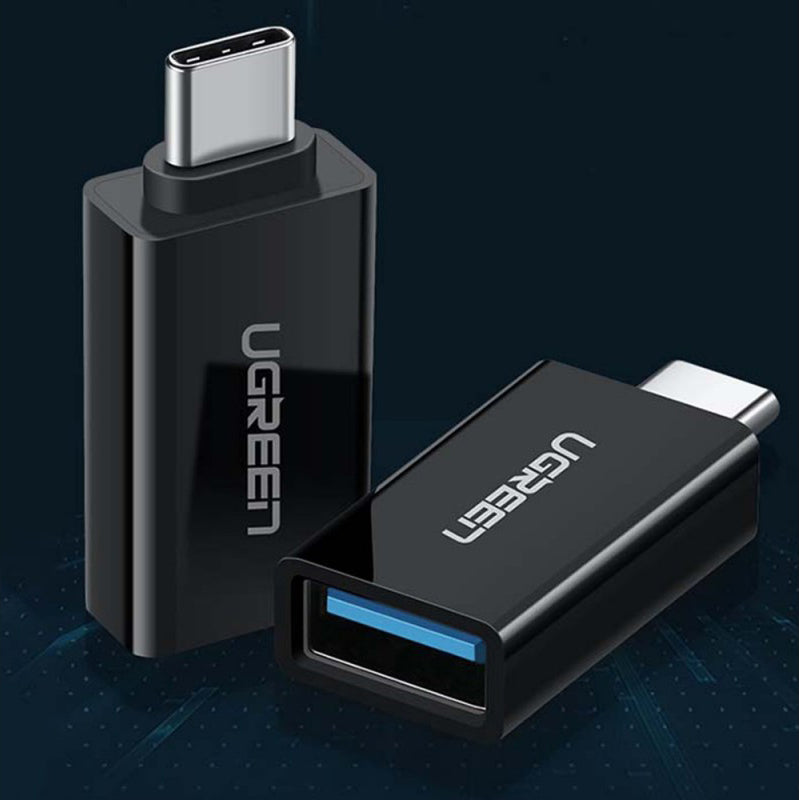 OTG adapter USB-C - USB-A UGREEN US173, Crni