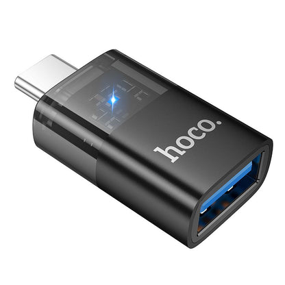 OTG adapter USB-C - USB-A HOCO UA36B, Crni