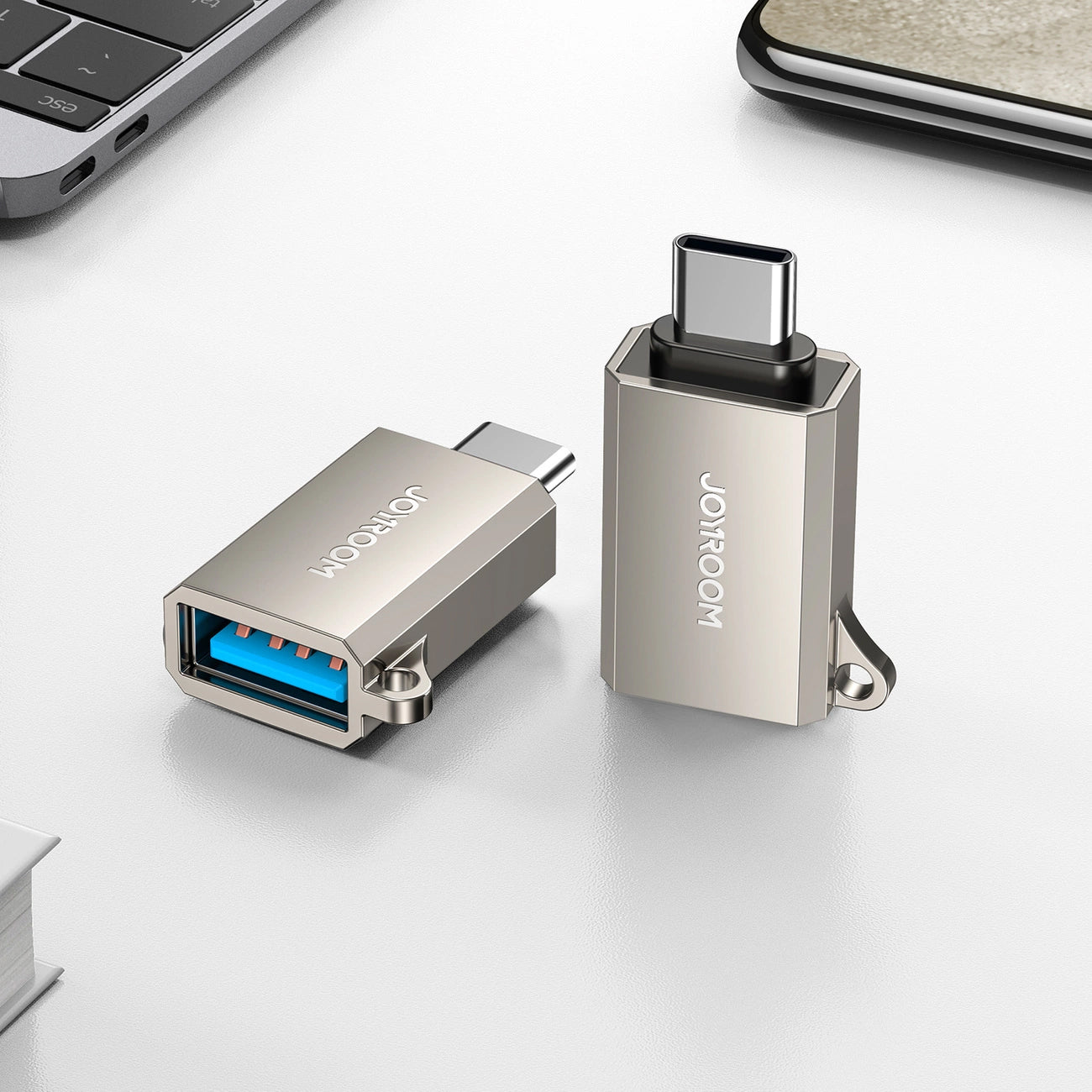 OTG adapter USB-C - USB-A Joyroom S-H151, Srebrni