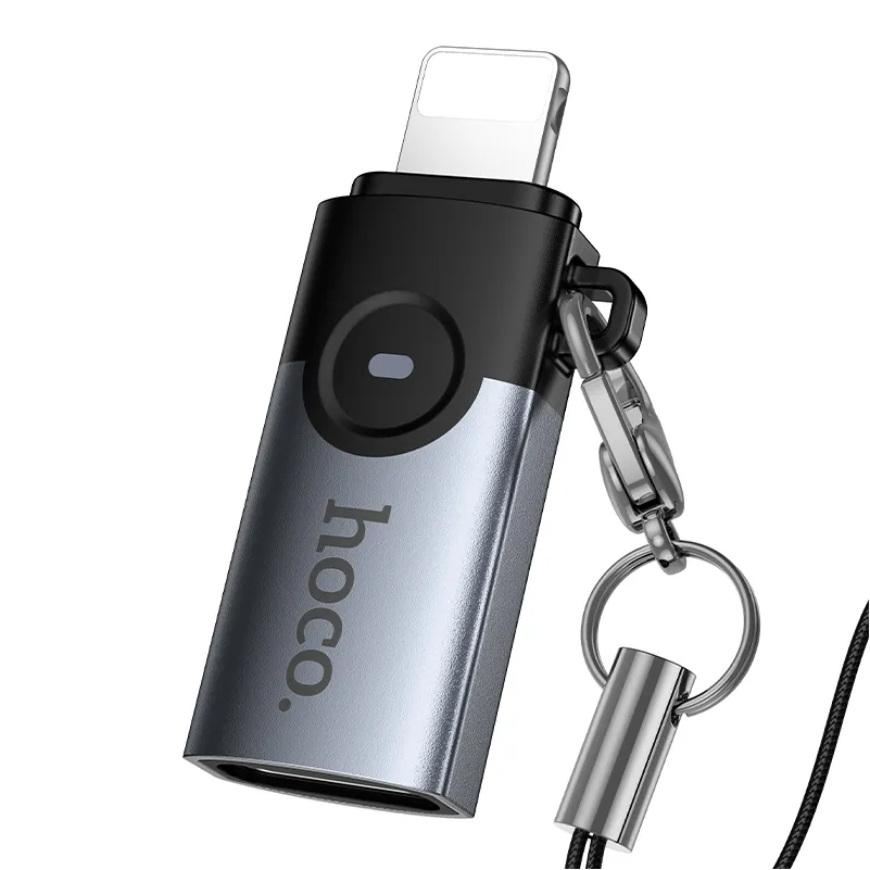 USB-C - Lightning HOCO UA46A adapter za prijenos podataka i punjenje, siva