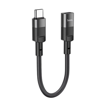 Adapter za prijenos podataka i punjenje Lightning - USB-C HOCO U107, 0.1m, Crni