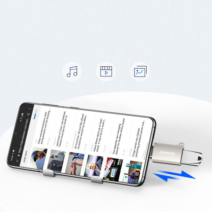 OTG adapter USB-C - USB-A Joyroom S-H151, Srebrni