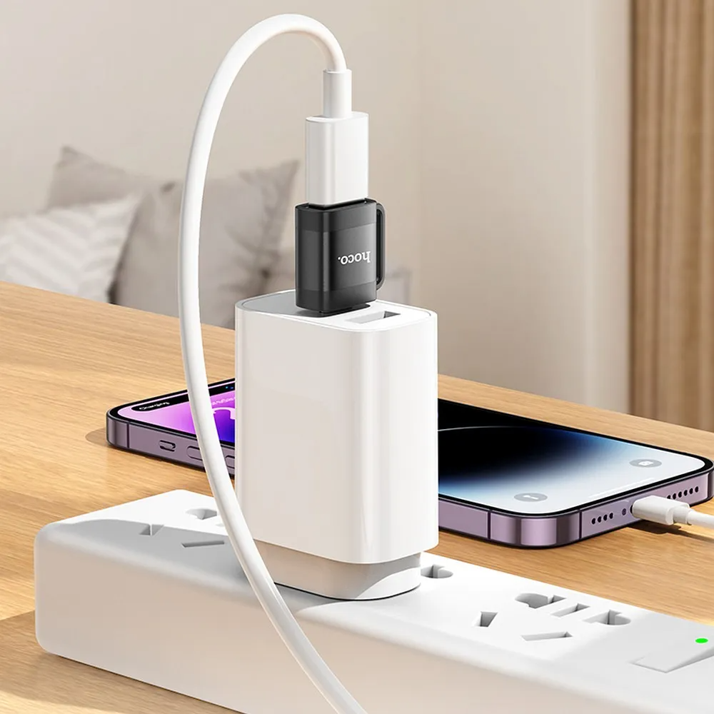 OTG adapter USB-C - USB-A HOCO UA31C, Crni
