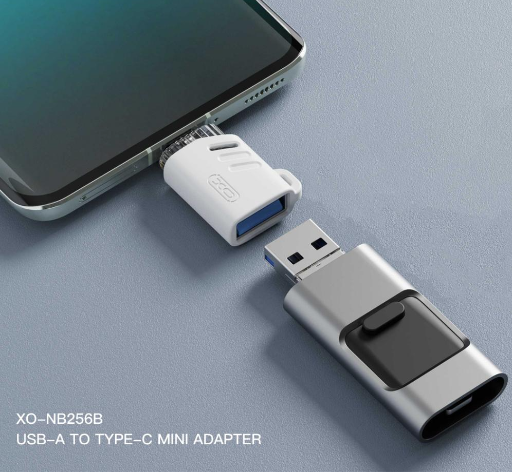 OTG adapter USB-C - USB-A XO Design NB256B, Bijeli