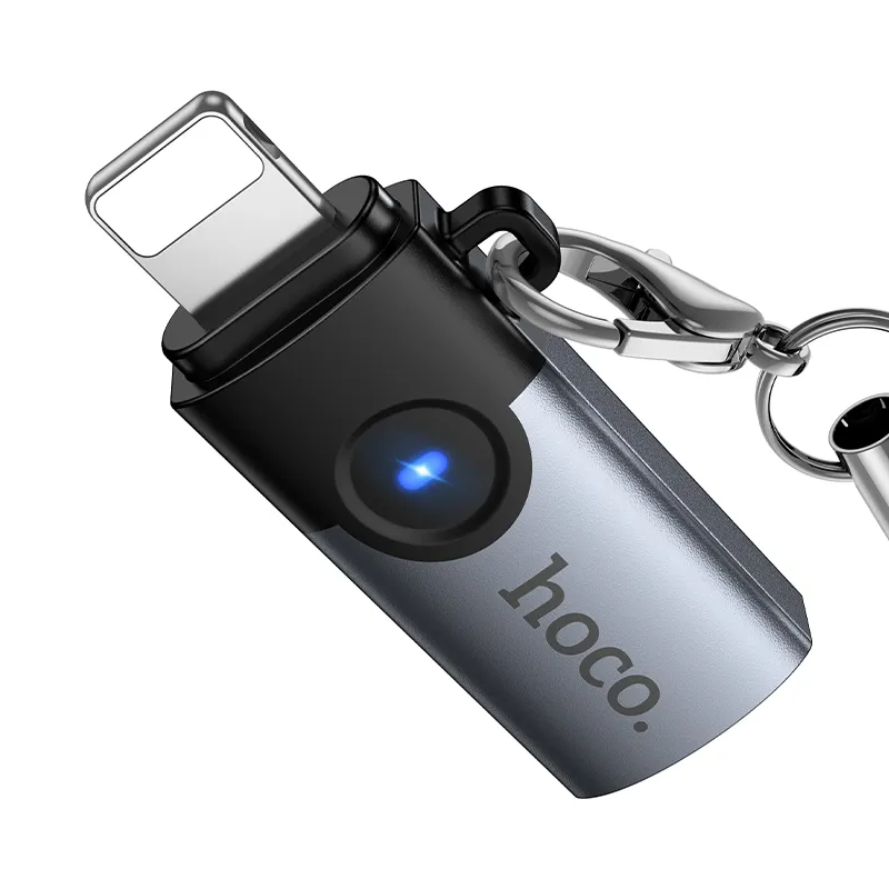 USB-C - Lightning HOCO UA46A adapter za prijenos podataka i punjenje, siva