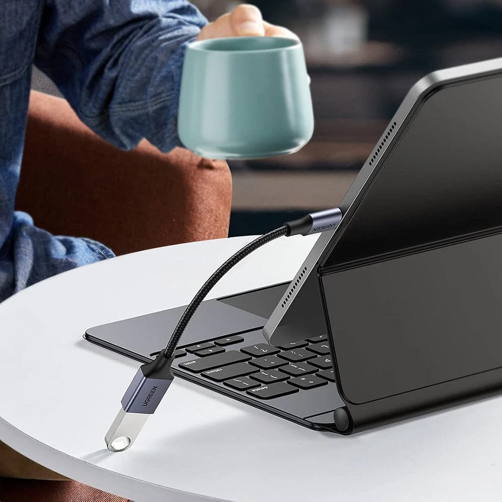 OTG USB-C - USB-A adapter UGREEN US378 (70889), Siva