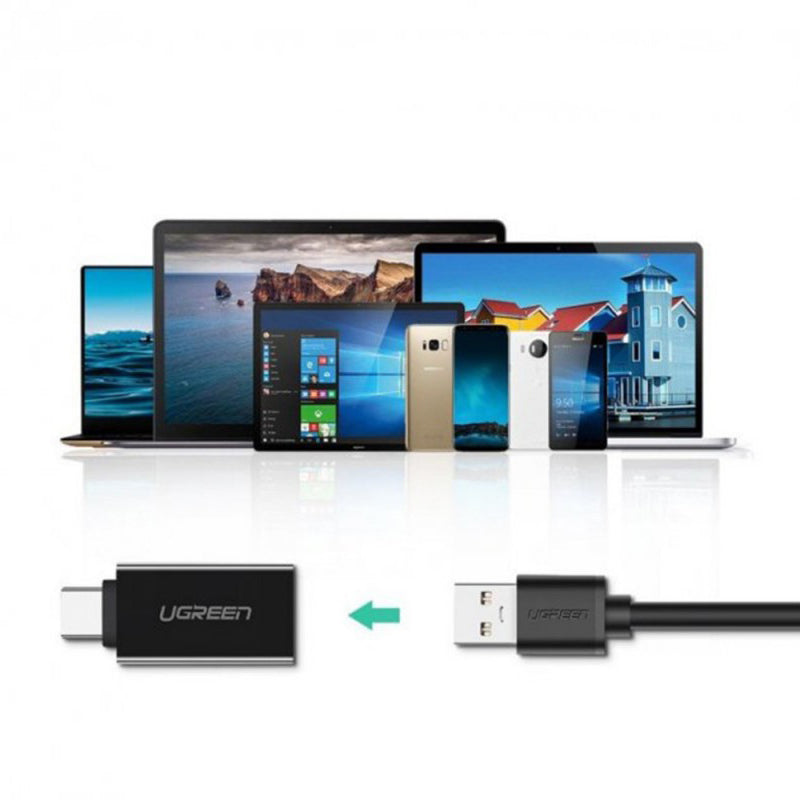 OTG adapter USB-C - USB-A UGREEN US173, Crni