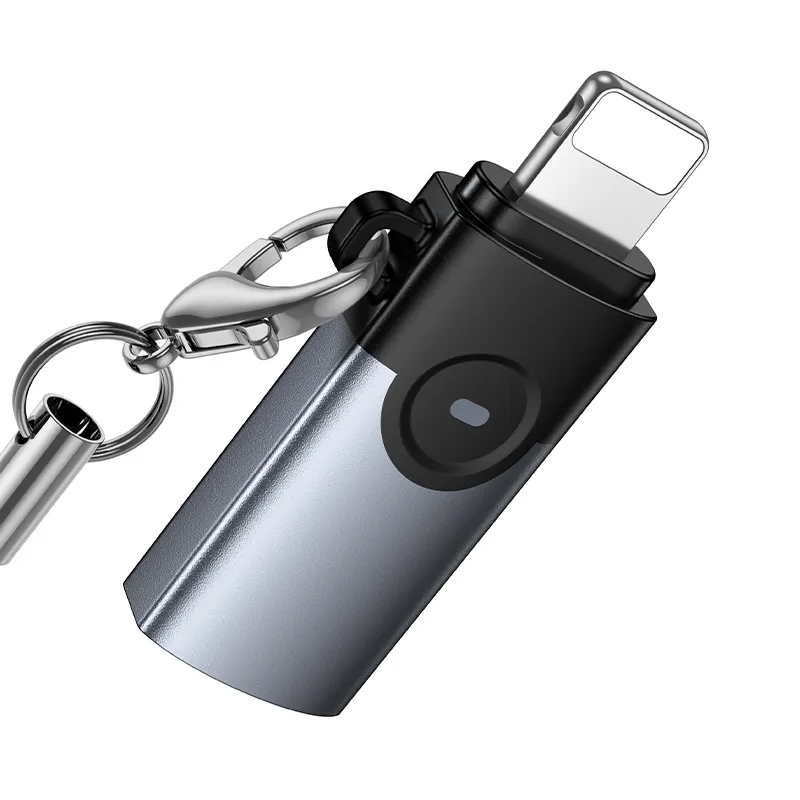 USB-C - Lightning HOCO UA46A adapter za prijenos podataka i punjenje, siva