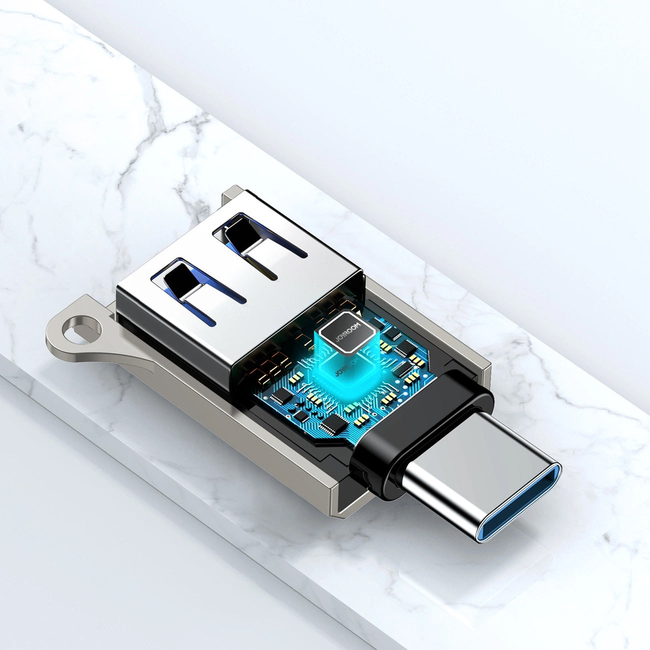 OTG adapter USB-C - USB-A Joyroom S-H151, Srebrni