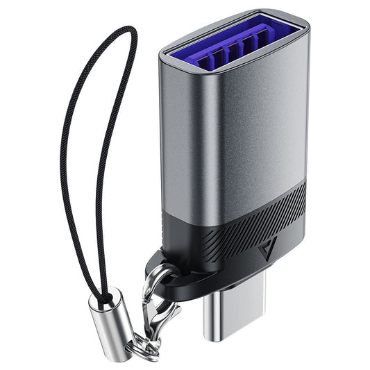OTG adapter USB-C - USB-A Acefast J7, Sivi