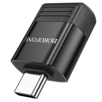 OTG USB-C - USB-A adapter Borofone BV18, Crna
