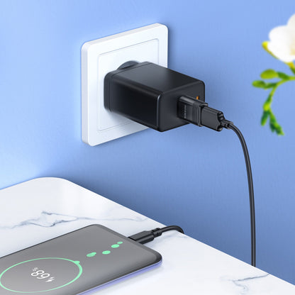 OTG USB-C - USB-A adapter Borofone BV18, Crna