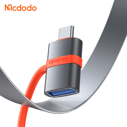 OTG adapter USB-C - USB-A McDodo OT-3810, Sivi