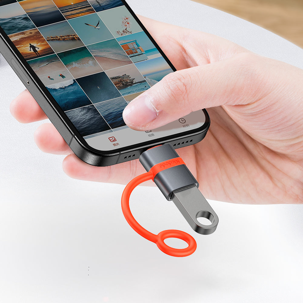 OTG adapter USB-C - USB-A McDodo OT-3810, Sivi