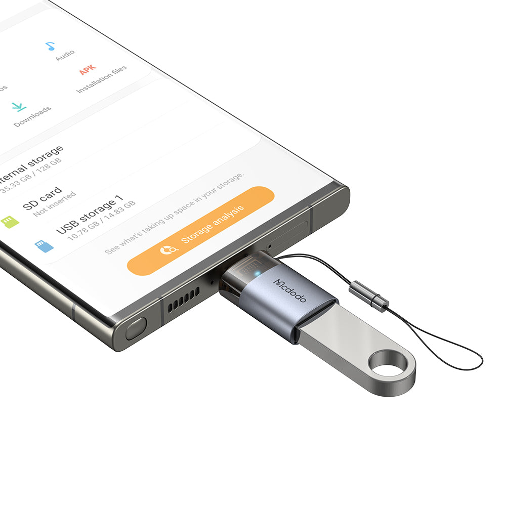 OTG adapter USB-C - USB-A McDodo OT-7400, Crni