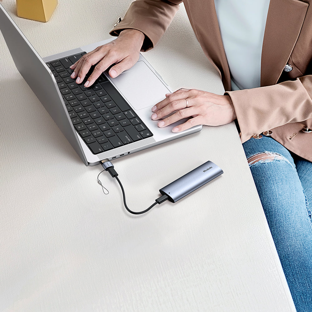 Adapter za podatke i punjenje USB-C - USB-A McDodo OT-7580, Crni