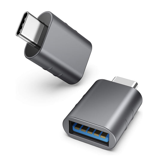 OTG adapter USB-C - USB-A Techsuit A10 SlateVolt, Sivi