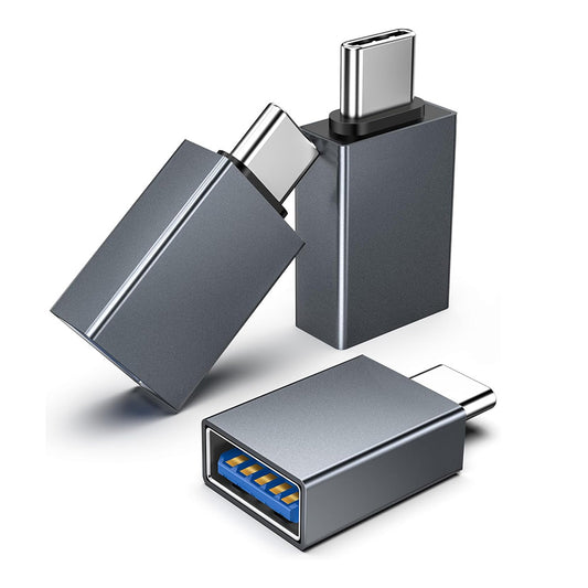 OTG adapter USB-C - USB-A Techsuit A8 SlateVolt, Sivi