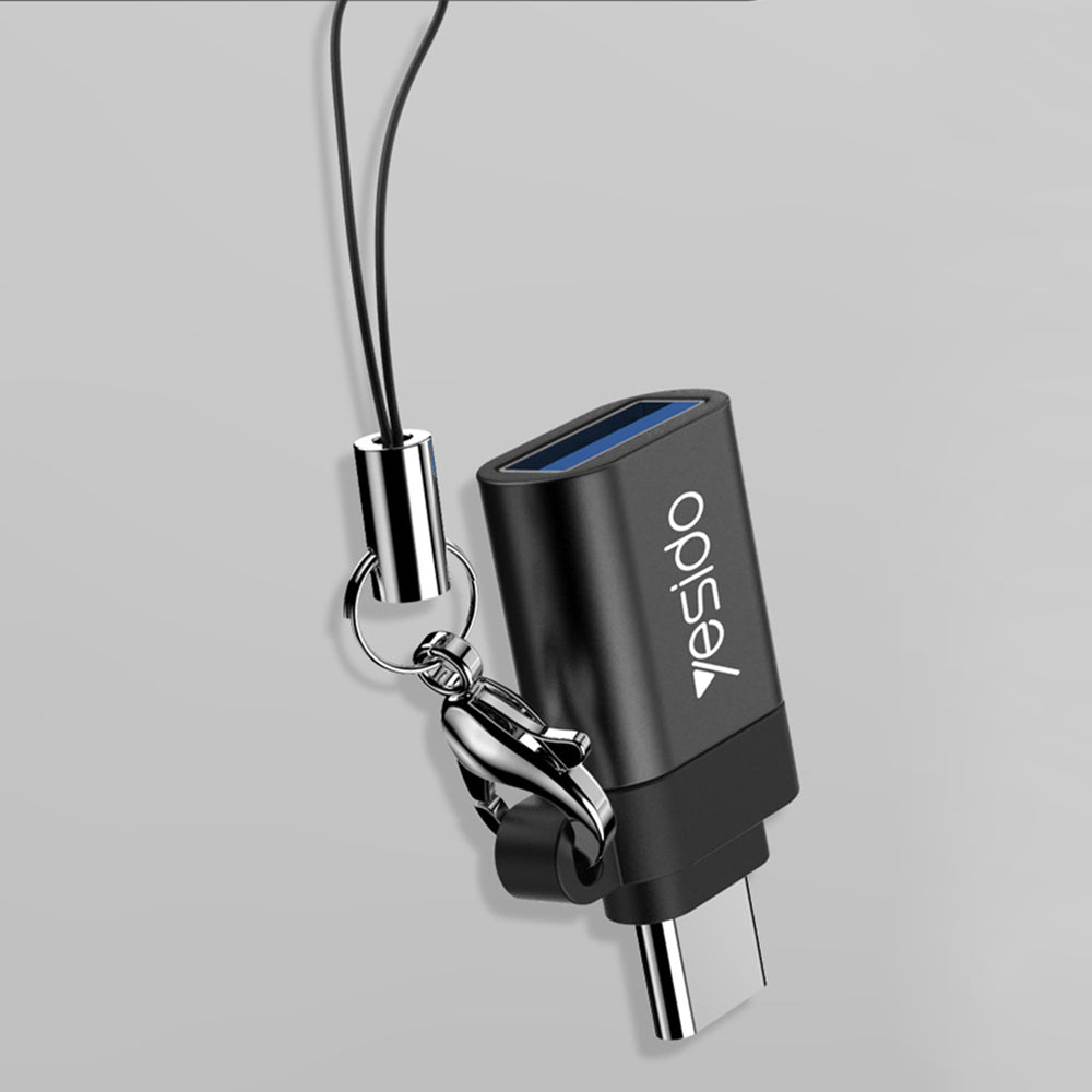 Adaptor OTG USB-C - USB-A Yesido GS06, Crni