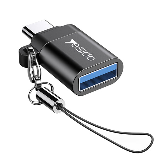 Adaptor OTG USB-C - USB-A Yesido GS06, Crni