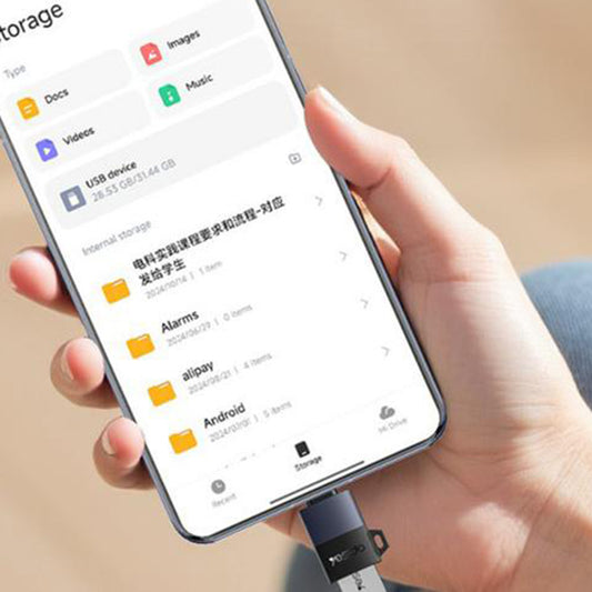 OTG adapter USB-C - USB-A Yesido GS31, Sivi