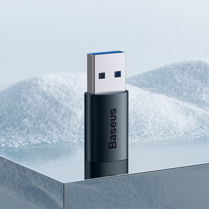 Adapter za prijenos podataka i punjenje USB-C - USB-A Baseus Ingenuity, Plavi ZJJQ000103