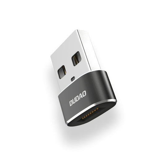 Adapter za prijenos podataka i punjenje USB-C - USB-A Dudao L16AC, Crni
