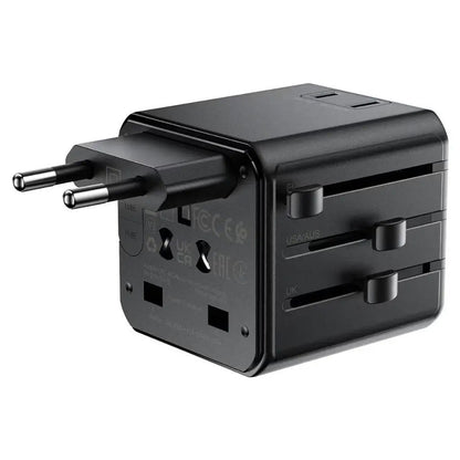 Acefast Z11 Travel mrežni adapter, crni