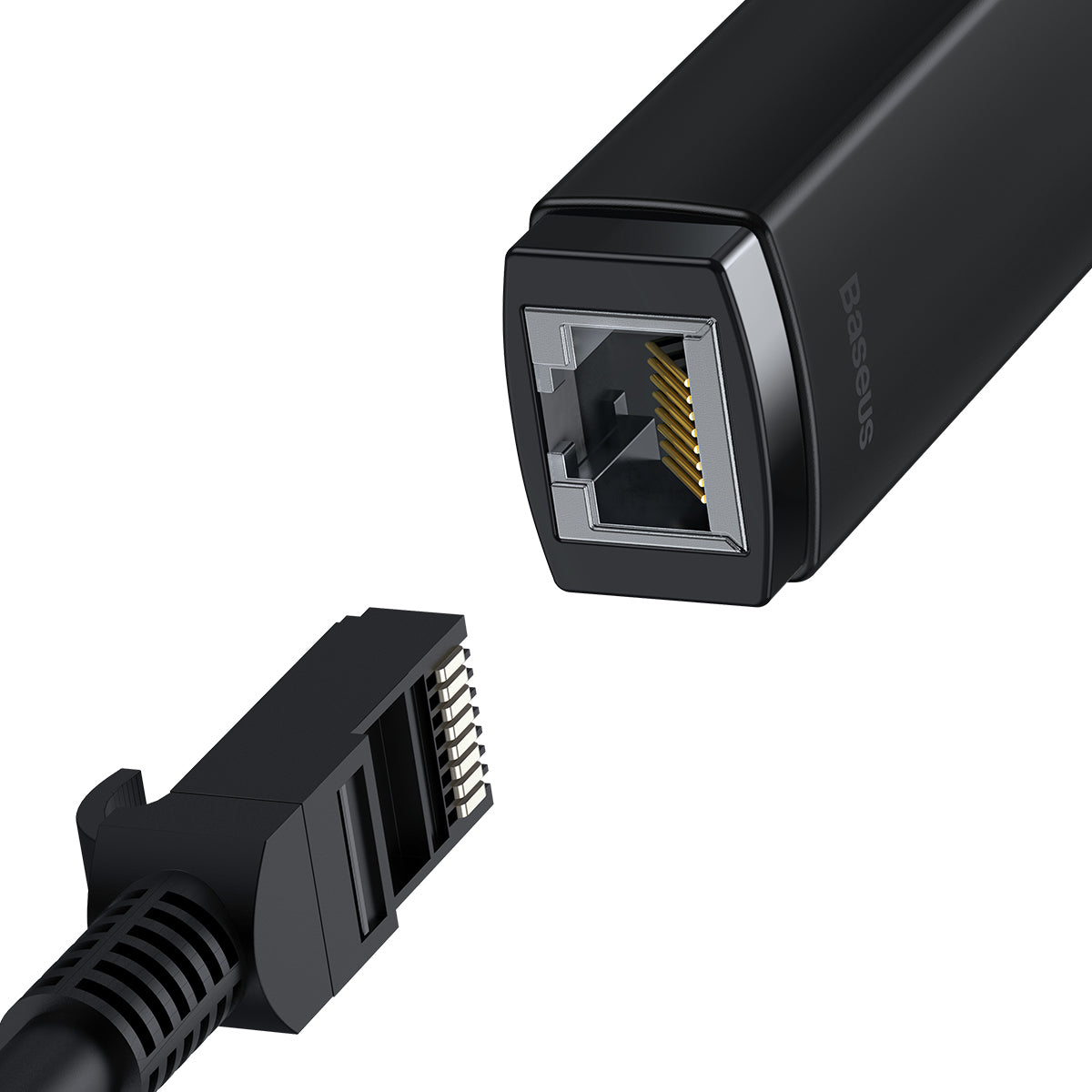 Mrežna ploča Baseus Lite, USB-C - RJ45, Crna WKQX000301