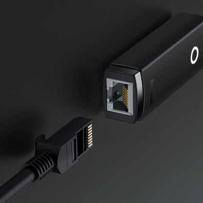 Mrežna ploča Baseus Lite, USB-C - RJ45, Crna WKQX000301