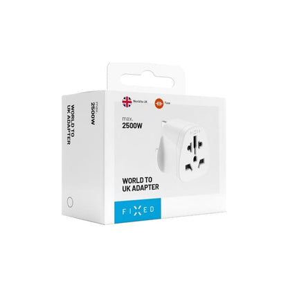 Adaptor mreže Fixed EU / US / AUS - UK, Bijeli