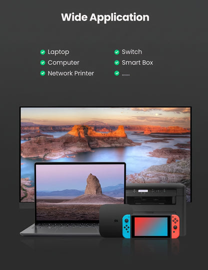 Mrežna kartica UGREEN CM209, RJ45, USB, Siva