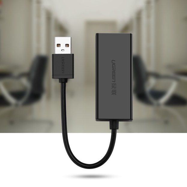 Mrežna kartica UGREEN CR110, RJ45, USB, Crna