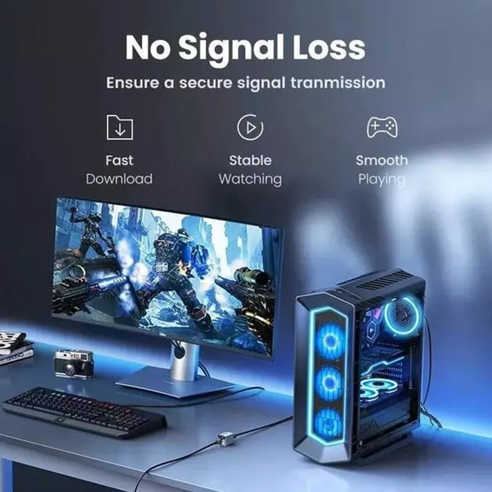 Mrežni adapter UGREEN NW261, RJ45 - RJ45, Crni