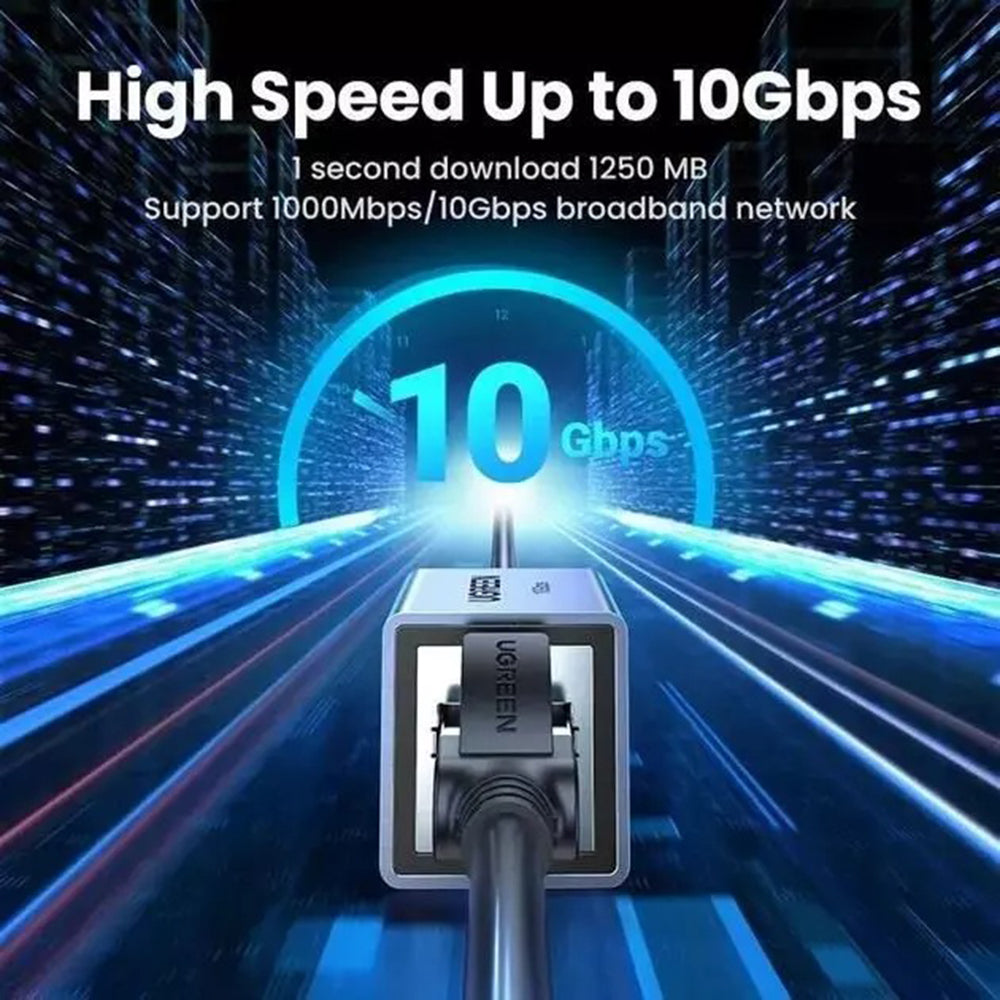 Mrežni adapter UGREEN NW261, RJ45 - RJ45, Crni