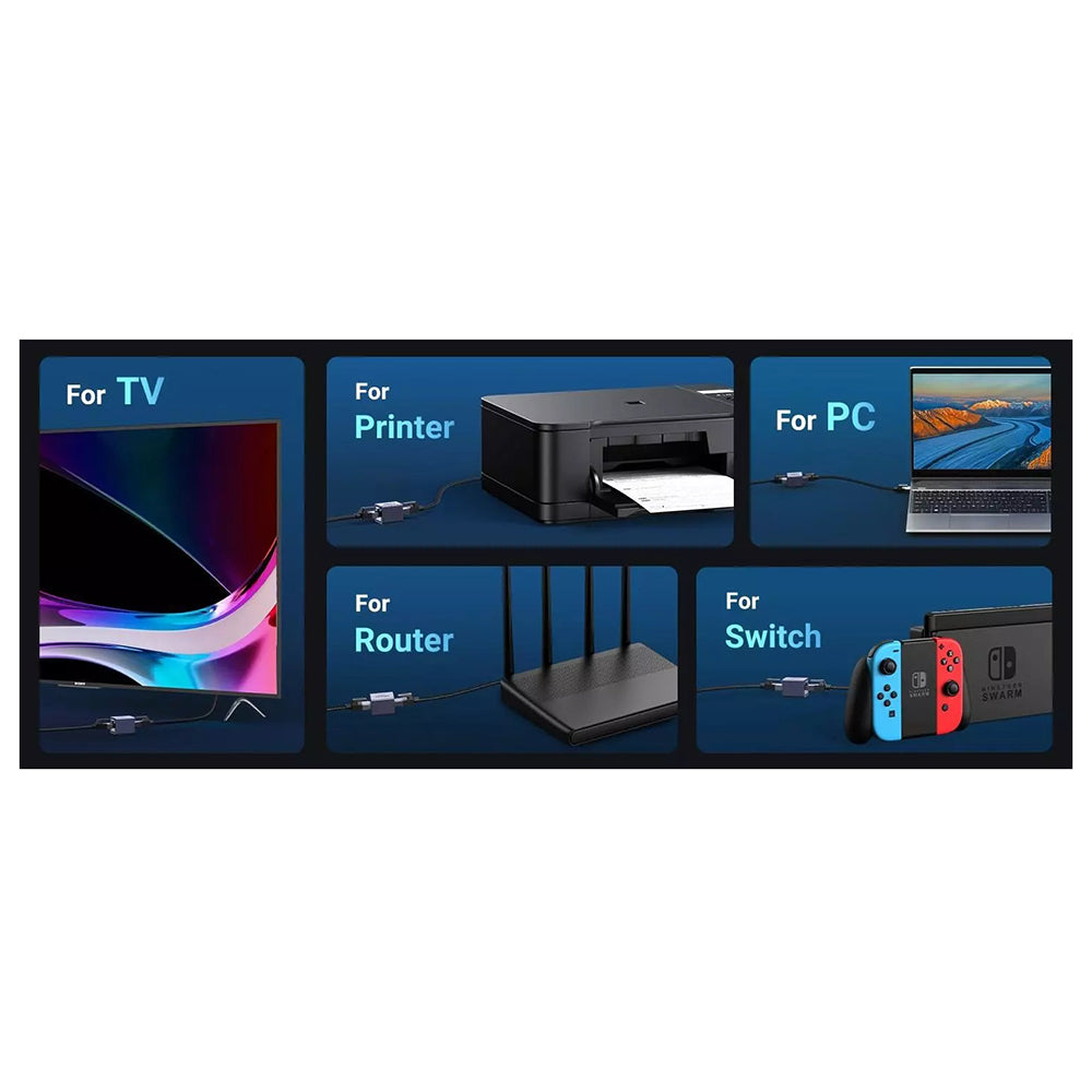 Mrežni adapter UGREEN NW261, RJ45 - RJ45, Crni