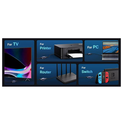 Mrežni adapter UGREEN NW261, RJ45 - RJ45, Crni