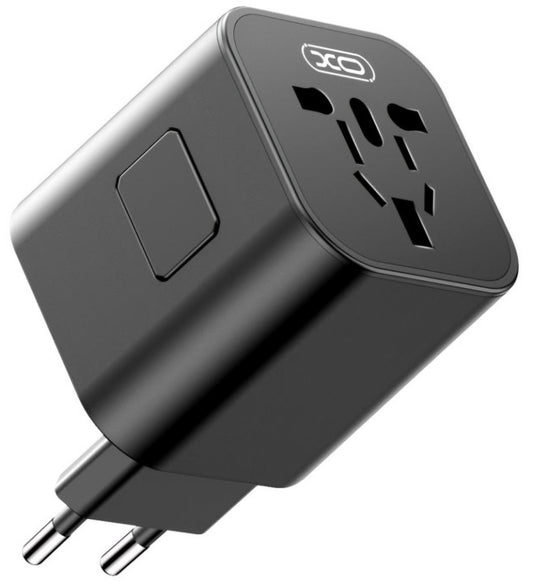 Mrežni adapter XO Design WL28 Travel US / UK / AU / CN / EU, Crni