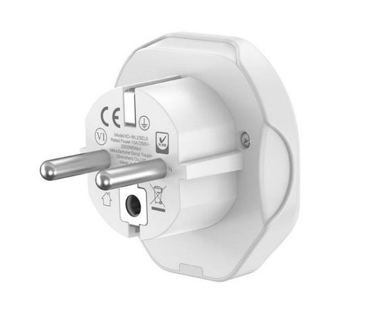 Adapter za mrežu XO Design WL23 US / UK / AU / FI / CN - Europa, Bijeli