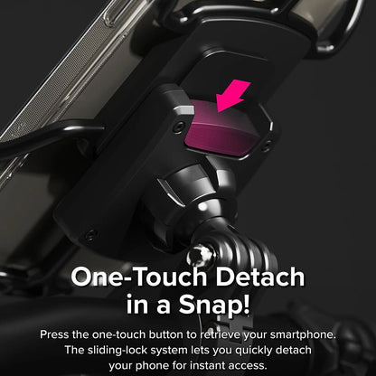 Adapter za telefon Ringke Quick & Go za nosač bicikla, Set 2 komada, Crna
