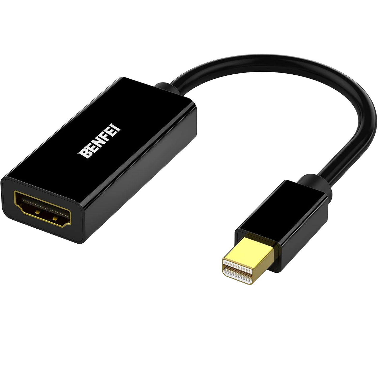 Benfei video adapter, MiniDisplayPort - HDMI, Crna