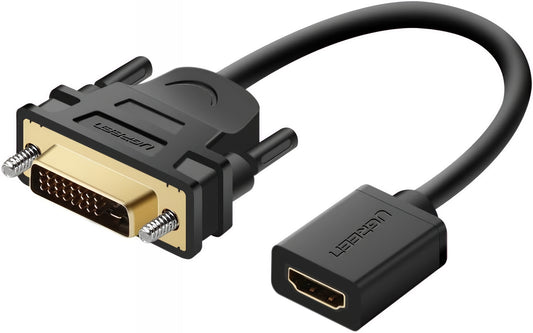 Video adapter UGREEN 20118, HDMI - DVI, 1080P, Crni